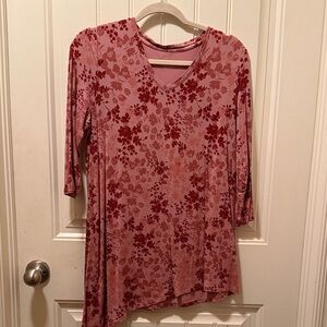 Soma Pink Floral Tunic Top